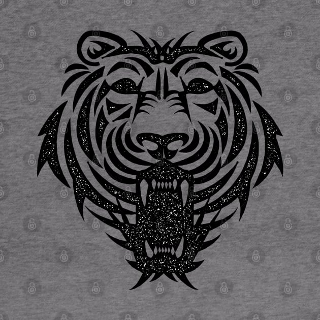 ✪ Tiger head / Vintage ink style / Tattoo ✪ by Naumovski